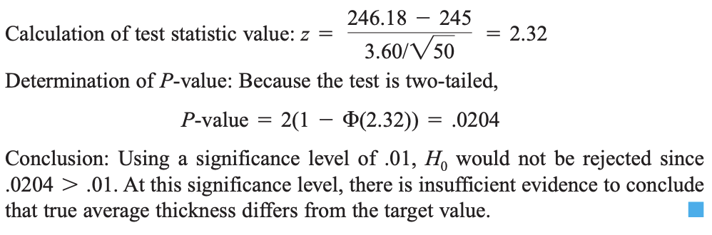 p value calculation